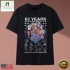 Doctor Who 63 Years 1963 2026 All Doctors Cast Signatures T Shirt, Music Fan 2D Shirt Doctor Who 63 Years 1963 2026 All Doctors Cast Signatures T Shirt