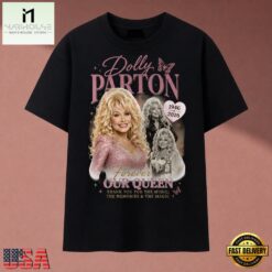 Dolly Parton Forever Our Queen Pink Vintage Heart Graphic T Shirt, Music Fan 2D Shirt Dolly Parton Forever Our Queen Pink Vintage Heart Graphic T Shirt