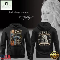 Dolly Parton Rest In Peace The Queen Of Country Music 1946 2026 Black Hoodie, Popular 3D Music Tee Dolly Parton Rest IN Peace The Queen OF Country Music 1946 2026 Black Hoodie
