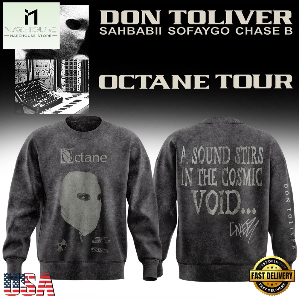 Don Toliver Octane Tour Signed 2026 Sweatshirt, Popular 3D Music Tee Don Toliver Octane Tour Signed 2026 Sweatshirt, Popular 3D Music Tee