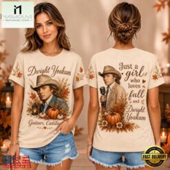 Dwight Yoakam Autumn Leaves Pumpkin Graphic Unisex 3D Shirt , Music Fans 3D T Shirt Dwight Yoakam Autumn Leaves Pumpkin Graphic Unisex 3D Shirt