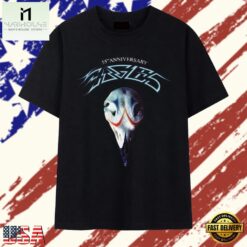 Eagles Band 55th Anniversary Vintage Rock Skull Graphic T Shirt, Music Fan 2D Shirt Eagles Band 55th Anniversary Vintage Rock Skull Graphic T Shirt