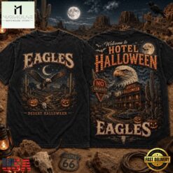 Eagles Welcome to Hotel Halloween T Shirt, Desert Halloween 3D Shirt , Popular 3D Music Tee Eagles Welcome TO Hotel Halloween T Shirt Desert Halloween 3D Shirt