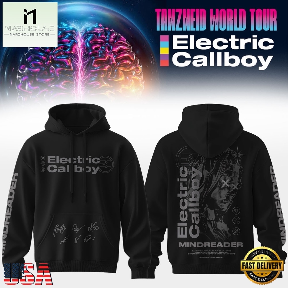 Electric Callboy Tanzneid World Tour 2026 Signed Hoodie, Popular 3D Music Tee Electric Callboy Tanzneid World Tour 2026 Signed Hoodie, Popular 3D Music Tee