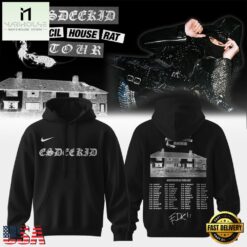 EsDeeKid Council House Rat Tour 2026 Black Hoodie , Music Fans 3D T Shirt Esdeekid Council House Rat Tour 2026 Black Hoodie
