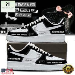 EsDeeKid Council House Rat Tour 2026 Personalized Air Force 1 Shoes Sneaker , Music Artist AF1 Shoes Esdeekid Council House Rat Tour 2026 Personalized Air Force 1 Shoes Sneaker