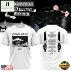 EsDeeKid Council House Rat Tour 2026 Schedule T Shirt , Music Fans 3D T Shirt Esdeekid Council House Rat Tour 2026 Schedule T Shirt