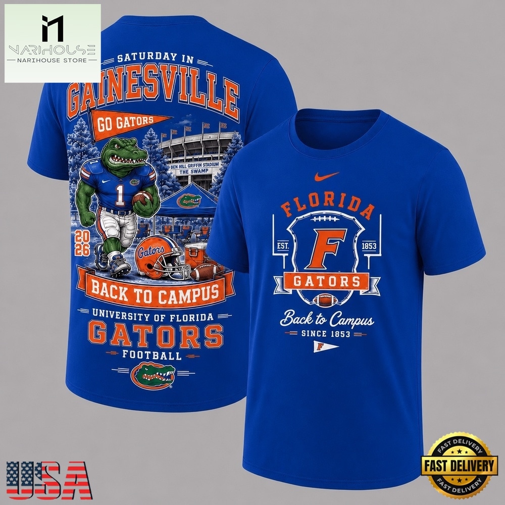 Florida Gators 2026 NCAA Back To Campus 3D Shirt , NCAA College 3D Shirt Florida Gators 2026 NCAA Back To Campus 3D Shirt , NCAA College 3D Shirt