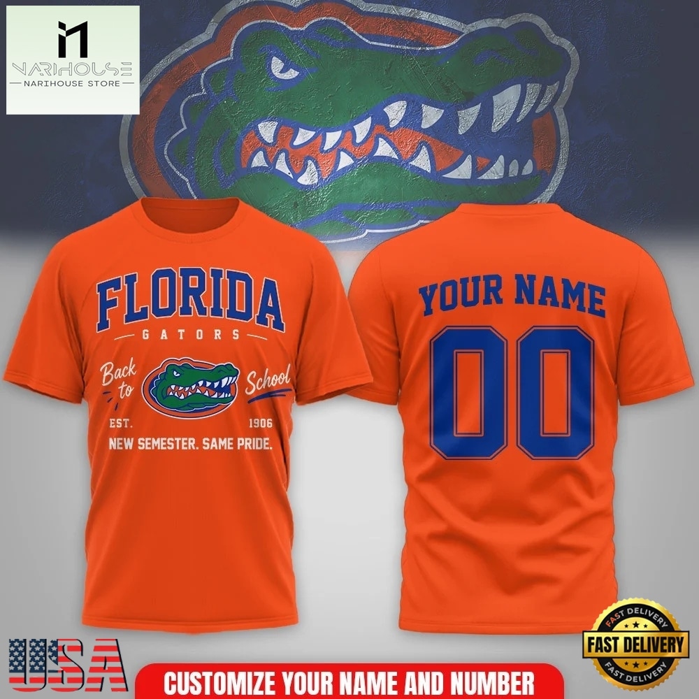 Florida Gators NCAA Campus Pride Back to School 2026 Personalized 3D Shirt , NCAA College 3D Shirt Florida Gators NCAA Campus Pride Back to School 2026 Personalized 3D Shirt , NCAA College 3D Shirt