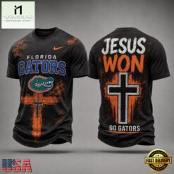 Florida Gators NCAA Jesus Won New Design 3D Shirt , NCAA College 3D Shirt Florida Gators Ncaa Jesus Won New Design 3D Shirt