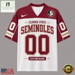Florida State Seminoles NCAA College Team Pride Personalized Football jersey, NCAA Football Fan Jersey Florida State Seminoles Ncaa College Team Pride Personalized Football Jersey