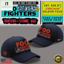 Foo Fighters x Chicago Bears Take Cover Tour 2026 Cap