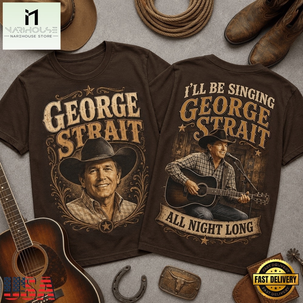 George Strait All Night Long 3D Graphic Shirt , Popular 3D Music Tee George Strait All Night Long 3D Graphic Shirt , Popular 3D Music Tee