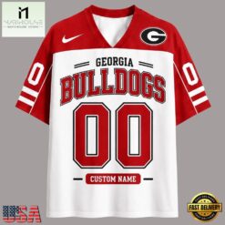 Georgia Bulldogs NCAA College Team Pride Personalized Football jersey, NCAA Football Fan Jersey Georgia Bulldogs Ncaa College Team Pride Personalized Football Jersey