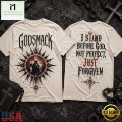 Godsmack x Jesus Just Forgiven 3D Shirt, Popular 3D Music Tee Godsmack X Jesus Just Forgiven 3D Shirt