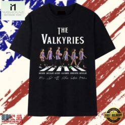 Golden State Valkyries Players Abbey Road Style Signatures 2026 T Shirt, Stylish 2D Graphic Shirt Golden State Valkyries Players Abbey Road Style Signatures 2026 T Shirt