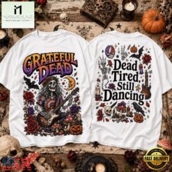 Grateful Dead Dead Tired Still Dancing Halloween 3D Shirt, Popular 3D Music Tee Grateful Dead Dead Tired Still Dancing Halloween 3D Shirt