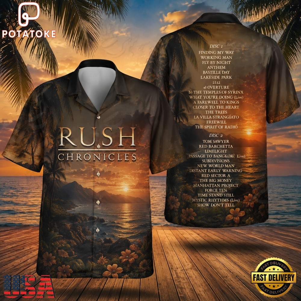 Great Rock Band Rush Chronicles Summer Aloha Hawaiian Shirt Great Rock Band Rush Chronicles Summer Aloha Hawaiian Shirt