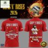 Guns N' Roses x St. Louis Cardinals World Tour 2026 Mascot New 3D Shirt , Popular 3D Music Tee Guns N Roses X ST Louis Cardinals World Tour 2026 Mascot New 3D Shirt