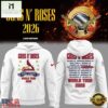 Guns N' Roses x St. Louis Cardinals World Tour 2026 White Hoodie , Popular 3D Music Tee Guns N Roses X ST Louis Cardinals World Tour 2026 White Hoodie