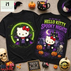 Hello Kitty Halloween Spooky Nights 3D Shirt , Music Fans 3D T Shirt Hello Kitty Halloween Spooky Nights 3D Shirt
