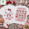 Hello Kitty Is My Jam Cute Pink Front and Back T Shirt, Popular 3D Music Tee Hello Kitty IS MY Jam Cute Pink Front And Back T Shirt