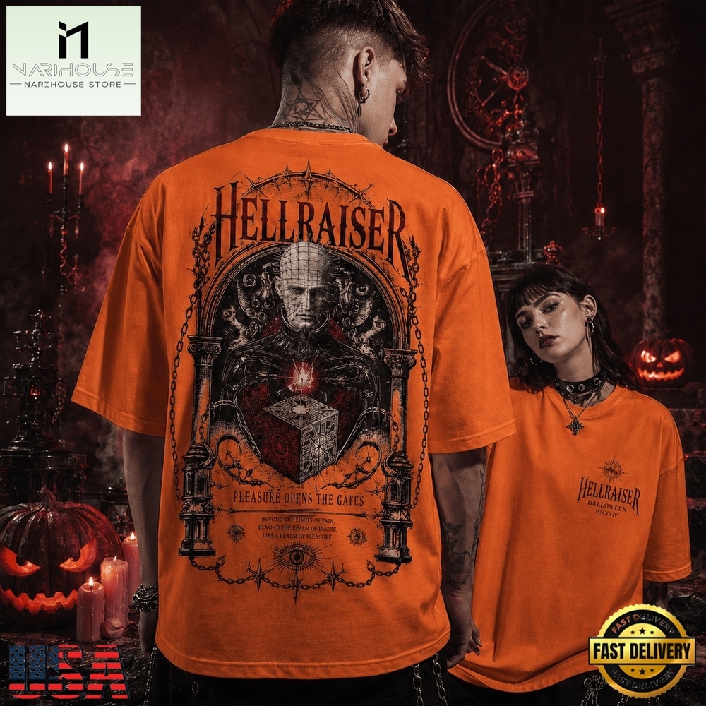 Hellraiser Pleasure Opens the Gates Gothic Horror New Design 3D Shirt , Trending New Design Shirt Hellraiser Pleasure Opens the Gates Gothic Horror New Design 3D Shirt , Trending New Design Shirt