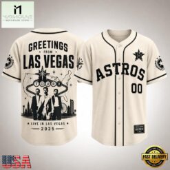Houston Astros x Jonas Brothers Greetings From Las Vegas Tour 2026 Baseball Jersey , Concert Baseball Jersey Houston Astros X Jonas Brothers Greetings From Las Vegas Tour 2026 Baseball Jersey