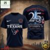 Houston Texans NFL Honoring 25 Years Remembering September 11 T Shirt, NFL Sporty Shirt Houston Texans Nfl Honoring 25 Years Remembering September 11 T Shirt