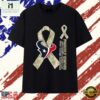 Houston Texans Proudly Served Honor Courage Commitment Tee T Shir , Stylish 2D Graphic Shirt Houston Texans Proudly Served Honor Courage Commitment Tee T Shir