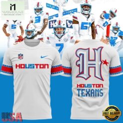 Houston Texans Rivalries By the H For the H 2026 White T Shirt, Hot 3D Shirt Trend Houston Texans Rivalries BY The H For The H 2026 White T Shirt
