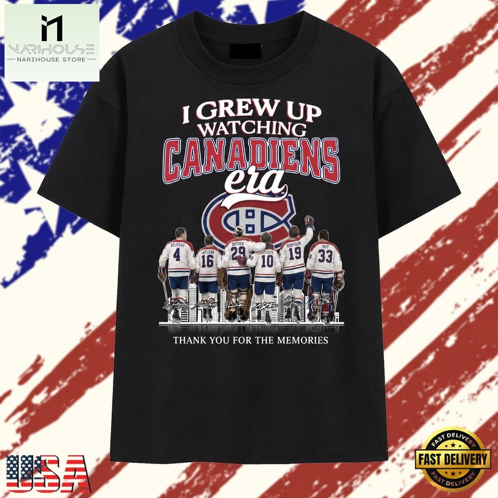 I Grew Up Watching Canadiens Era Legends Signatures T Shirt , Stylish 2D Graphic Shirt I Grew Up Watching Canadiens Era Legends Signatures T Shirt , Stylish 2D Graphic Shirt