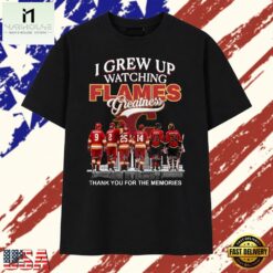 I Grew Up Watching Flames Greatness Thank You For The Memories T Shirt , Stylish 2D Graphic Shirt I Grew UP Watching Flames Greatness Thank You For The Memories T Shirt