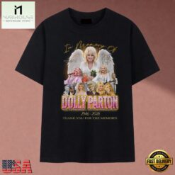 In Memory Of Dolly Parton Angel Wings 1946 2026 Memorial T Shirt, Music Fan 2D Shirt IN Memory OF Dolly Parton Angel Wings 1946 2026 Memorial T Shirt
