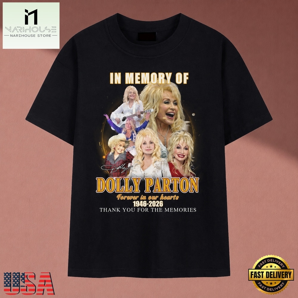 In Memory Of Dolly Parton Golden Graphic Collage 1946 2026 T Shirt, Music Fan 2D Shirt In Memory Of Dolly Parton Golden Graphic Collage 1946 2026 T Shirt, Music Fan 2D Shirt