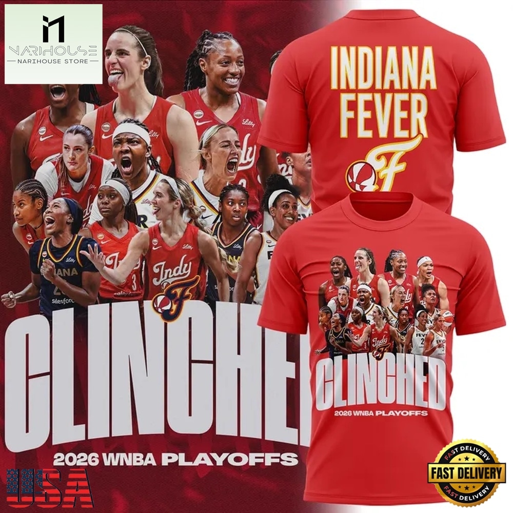 Indiana Fever 2026 WNBA PLAYOFFS All Team Design Limited T Shirt, Hot 3D Shirt Trend Indiana Fever 2026 WNBA PLAYOFFS All Team Design Limited T Shirt, Hot 3D Shirt Trend