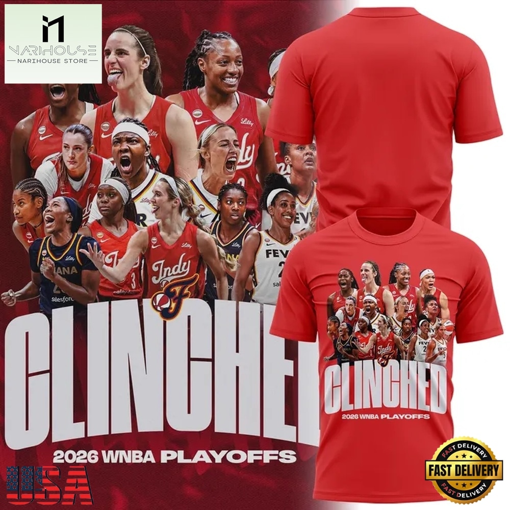 Indiana Fever 2026 WNBA PLAYOFFS Red T Shirt, Hot 3D Shirt Trend Indiana Fever 2026 WNBA PLAYOFFS Red T Shirt, Hot 3D Shirt Trend