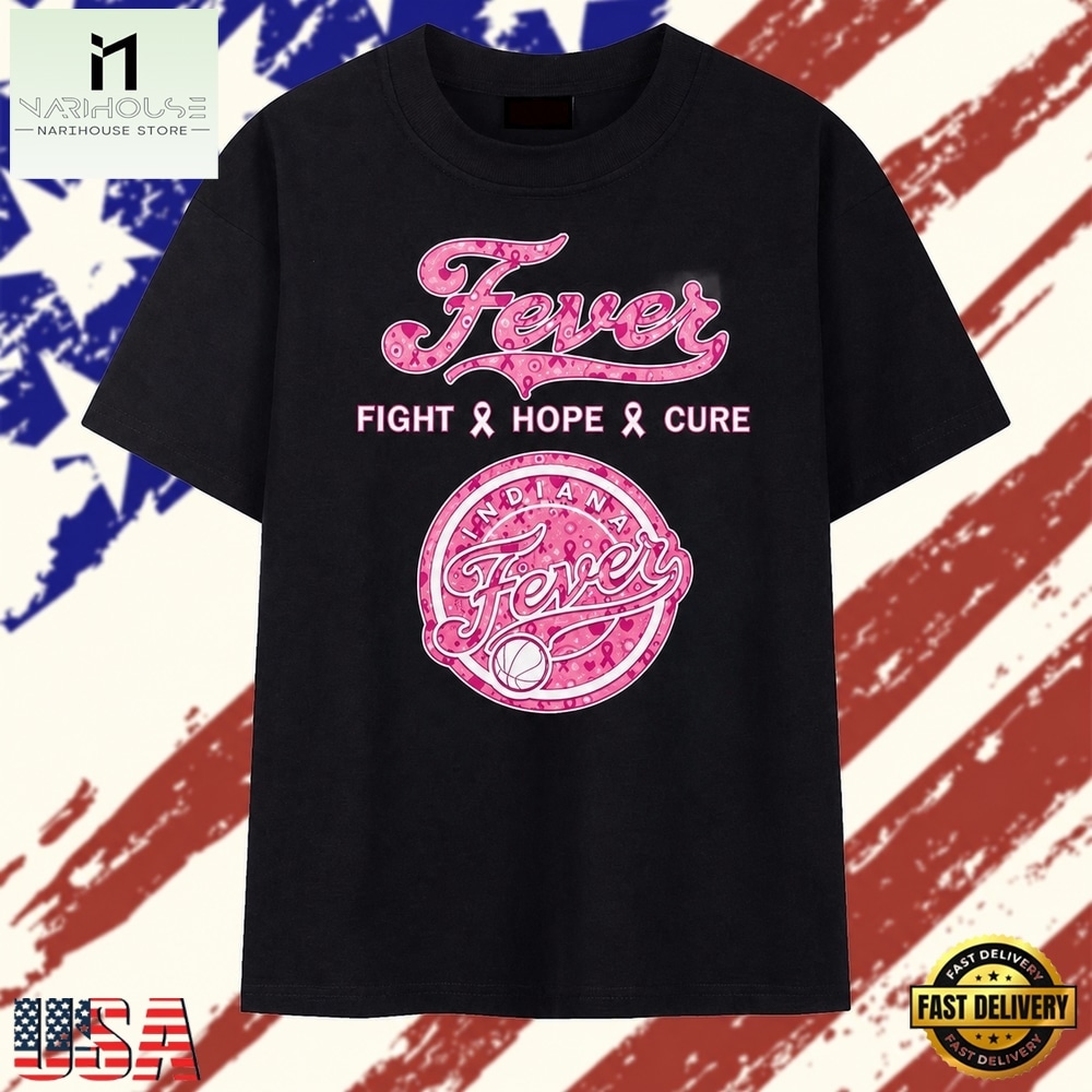 Indiana Fever Fight Hope Cure Breast Cancer Awareness Ribbon T Shirt, Stylish 2D Graphic Shirt Indiana Fever Fight Hope Cure Breast Cancer Awareness Ribbon T Shirt, Stylish 2D Graphic Shirt