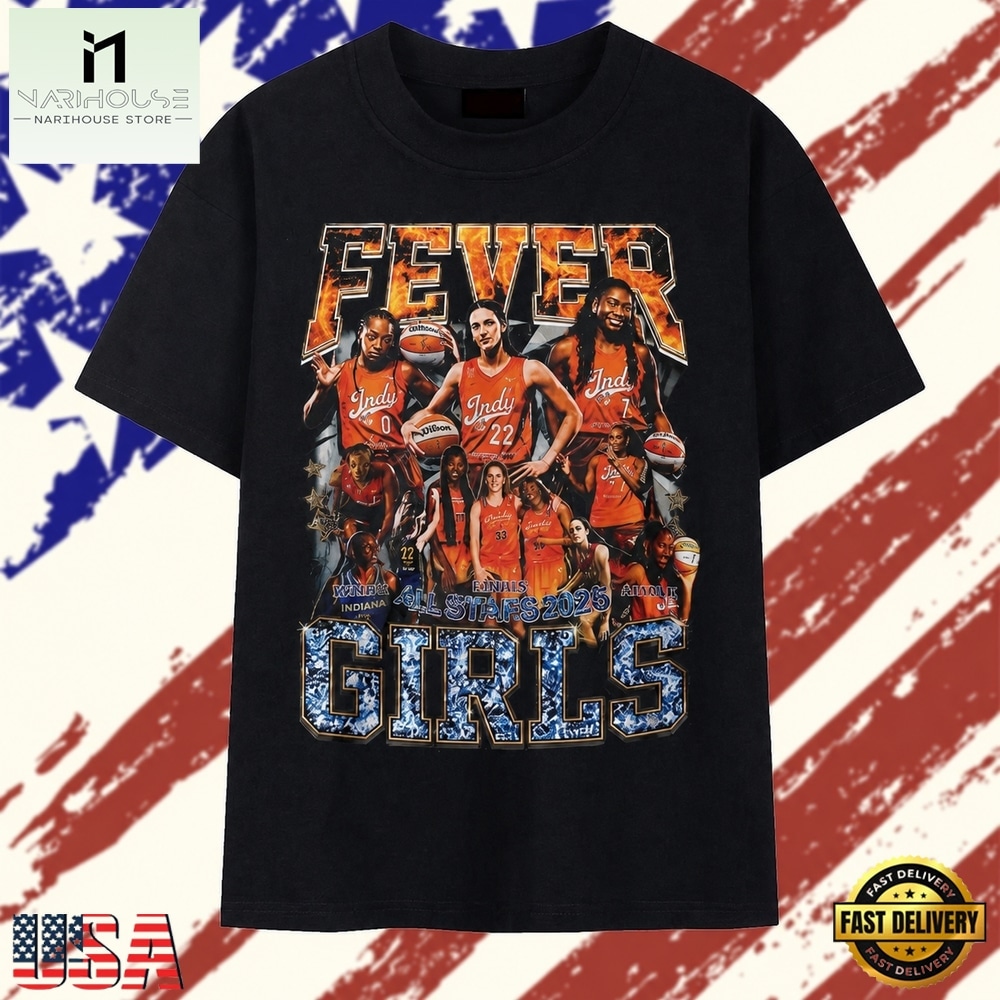 Indiana Fever Girls All Stars Caitlin Clark Bootleg T Shirt , Stylish 2D Graphic Shirt Indiana Fever Girls All Stars Caitlin Clark Bootleg T Shirt , Stylish 2D Graphic Shirt