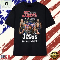 Indiana Fever In My Veins Jesus In My Heart Team Graphic 2026 T Shirt , Stylish 2D Graphic Shirt Indiana Fever IN MY Veins Jesus IN MY Heart Team Graphic 2026 T Shirt