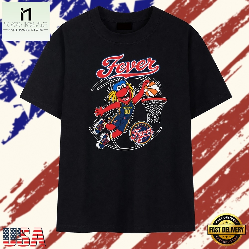 Indiana Fever Mascot Slam Dunk Vintage Basketball 2026 T Shirt, Stylish 2D Graphic Shirt Indiana Fever Mascot Slam Dunk Vintage Basketball 2026 T Shirt, Stylish 2D Graphic Shirt