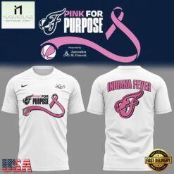 Indiana Fever Pink for Purpose T Shirt, Hot 3D Shirt Trend Indiana Fever Pink For Purpose T Shirt