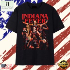 Indiana Fever Vintage Red Logo Basketball Roster Graphic T Shirt , Stylish 2D Graphic Shirt Indiana Fever Vintage Red Logo Basketball Roster Graphic T Shirt