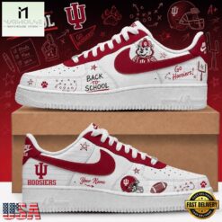 Indiana Hoosiers 2026 NCAA Football Back To School Air Force 1 Shoes Sneakers , NCAA Team AF1 Shoes Indiana Hoosiers 2026 Ncaa Football Back TO School Air Force 1 Shoes Sneakers