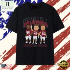 Indiana Hoosiers Football 2026 Caricature Players T Shirt , Stylish 2D Graphic Shirt Indiana Hoosiers Football 2026 Caricature Players T Shirt