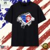 Indianapolis Colts and Indiana Hoosiers heart logo T Shirt , Stylish 2D Graphic Shirt Indianapolis Colts And Indiana Hoosiers Heart Logo T Shirt