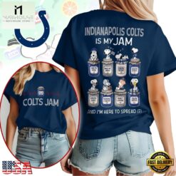 Indianapolis Colts NFL Jam Snoopy Peanuts Football Fan 3D Shirt, NFL Sporty Shirt Indianapolis Colts Nfl Jam Snoopy Peanuts Football Fan 3D Shirt
