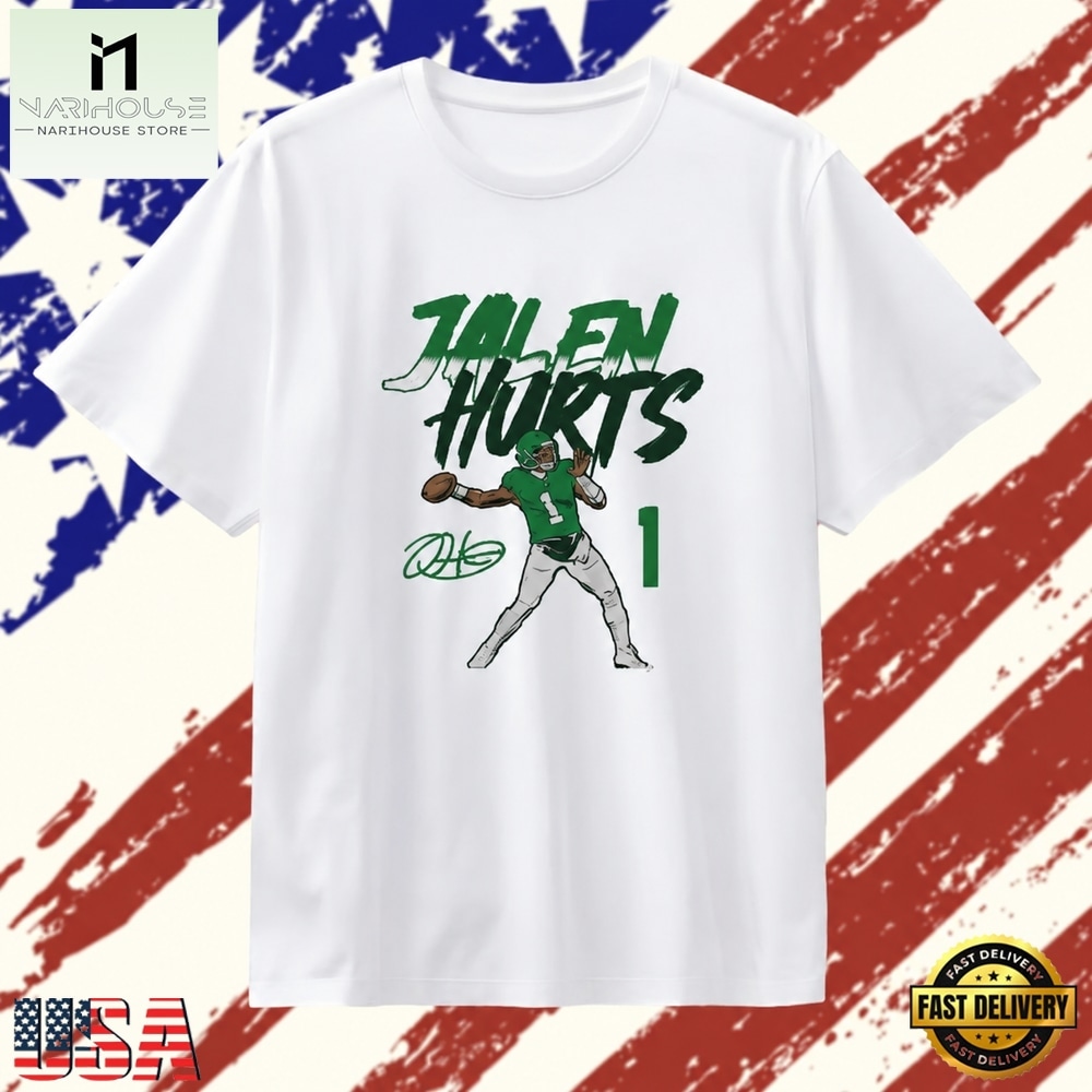 Jalen Hurts Pose signature Philadelphia Eagles , Stylish 2D Graphic Shirt Jalen Hurts Pose signature Philadelphia Eagles , Stylish 2D Graphic Shirt