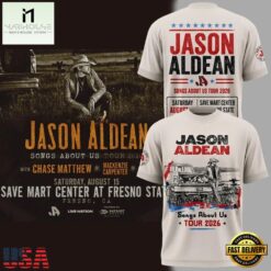 Jason Aldean Songs About Us Tour 3D Shirt, Popular 3D Music Tee Jason Aldean Songs About US Tour 3D Shirt