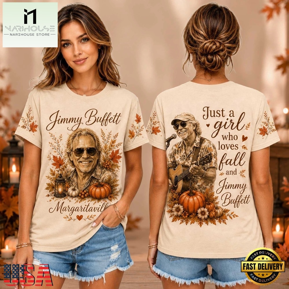Jimmy Buffett Autumn Leaves Pumpkin Graphic Unisex 3D Shirt , Music Fans 3D T Shirt Jimmy Buffett Autumn Leaves Pumpkin Graphic Unisex 3D Shirt , Music Fans 3D T Shirt